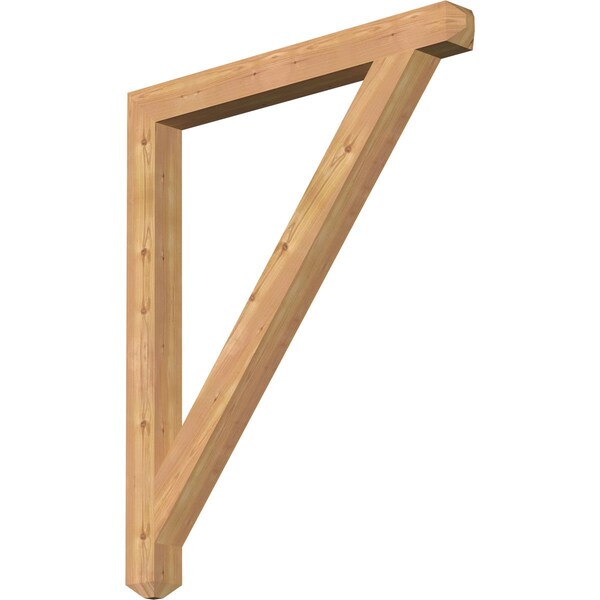 Ekena Millwork Traditional Craftsman Smooth Bracket, Western Red Cedar, 3 1/2"W x 38"D x 46"H BKT04X38X46TRA04SWR - main